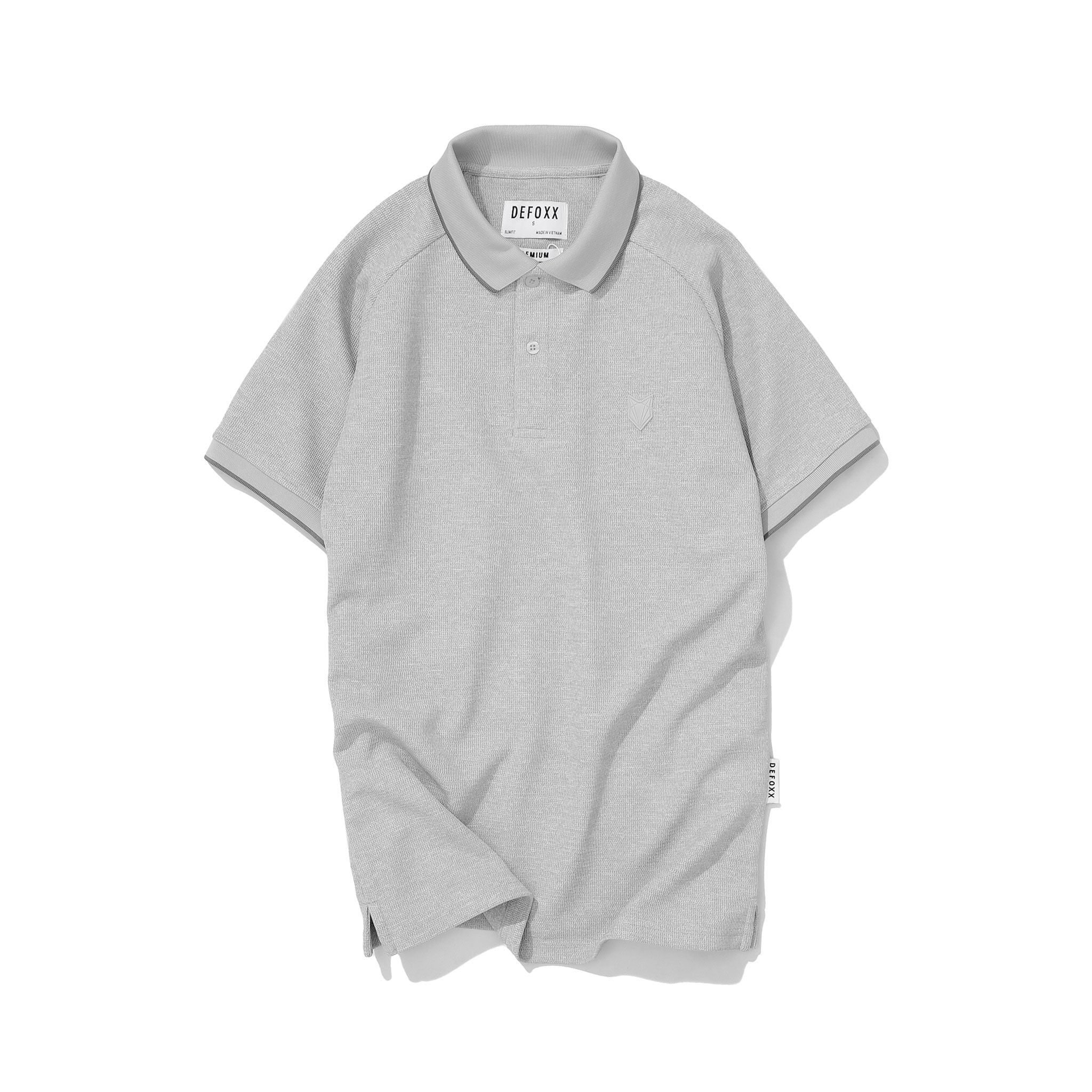  Áo polo raglan phối viền cổ DF 