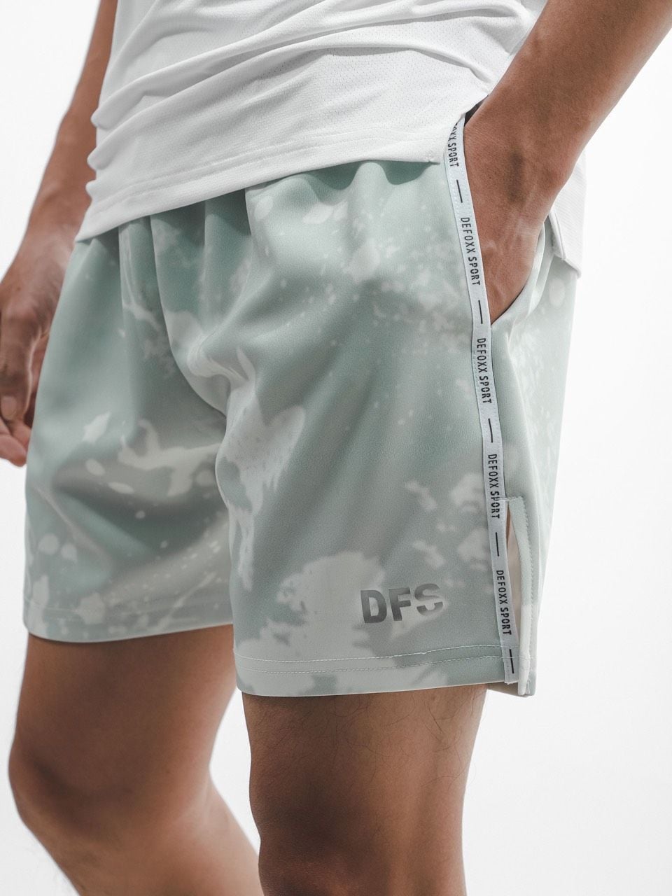  Quần short DF sport slimfit wash 