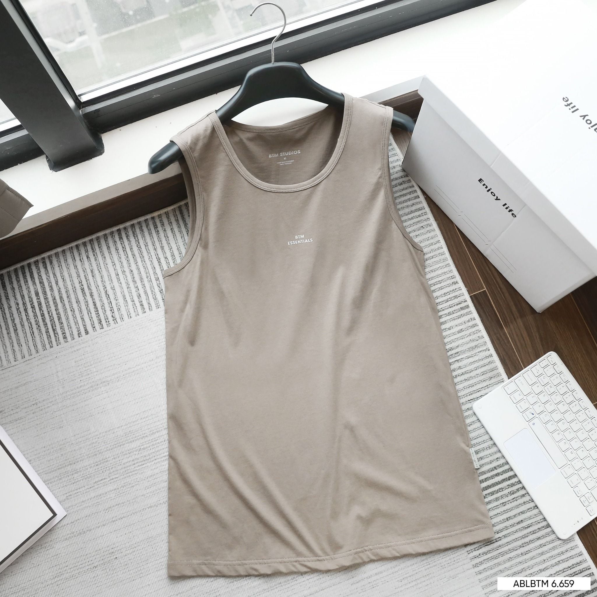  Áo ba lỗ BTN basic logo 