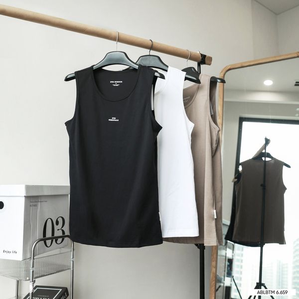  Áo ba lỗ BTN basic logo 