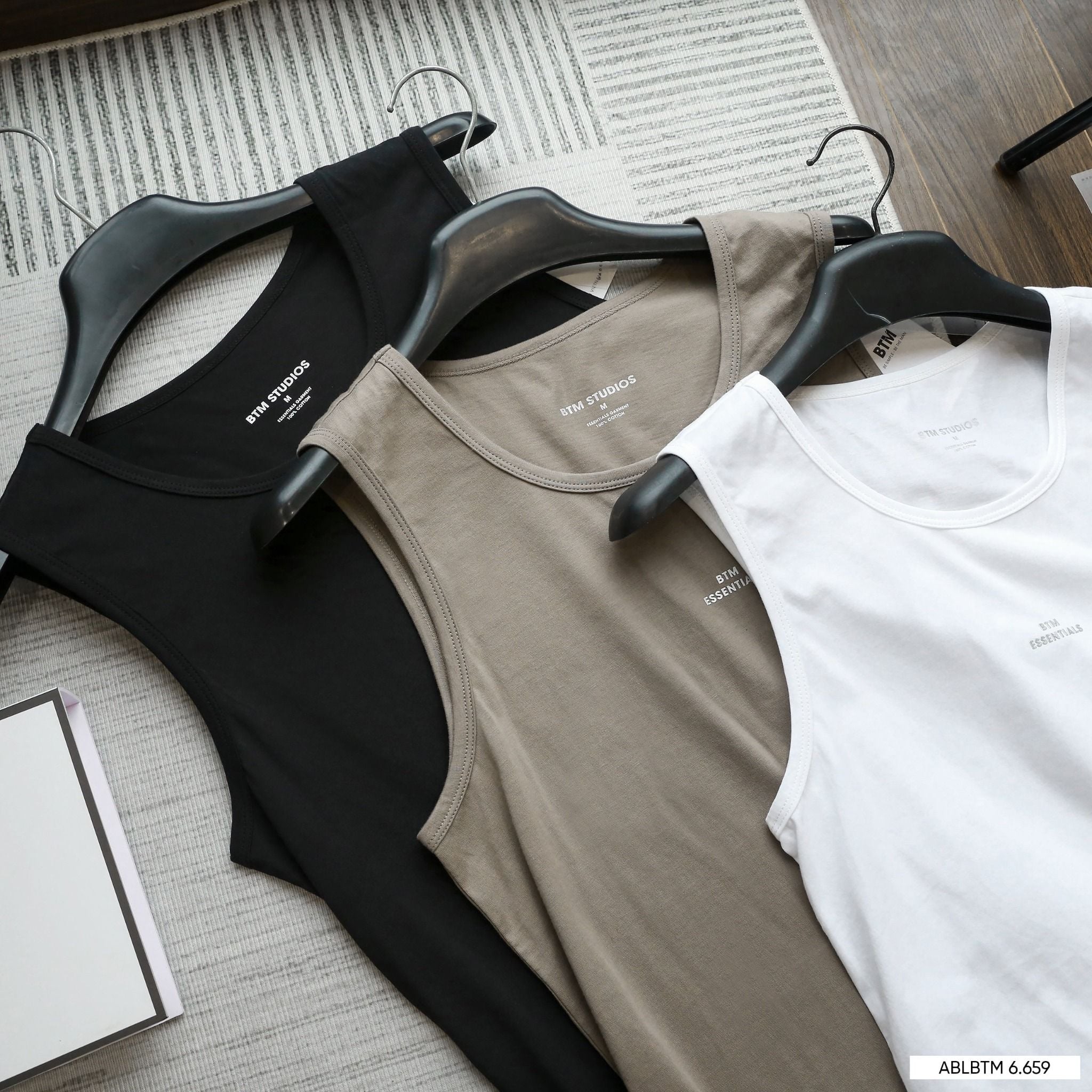  Áo ba lỗ BTN basic logo 