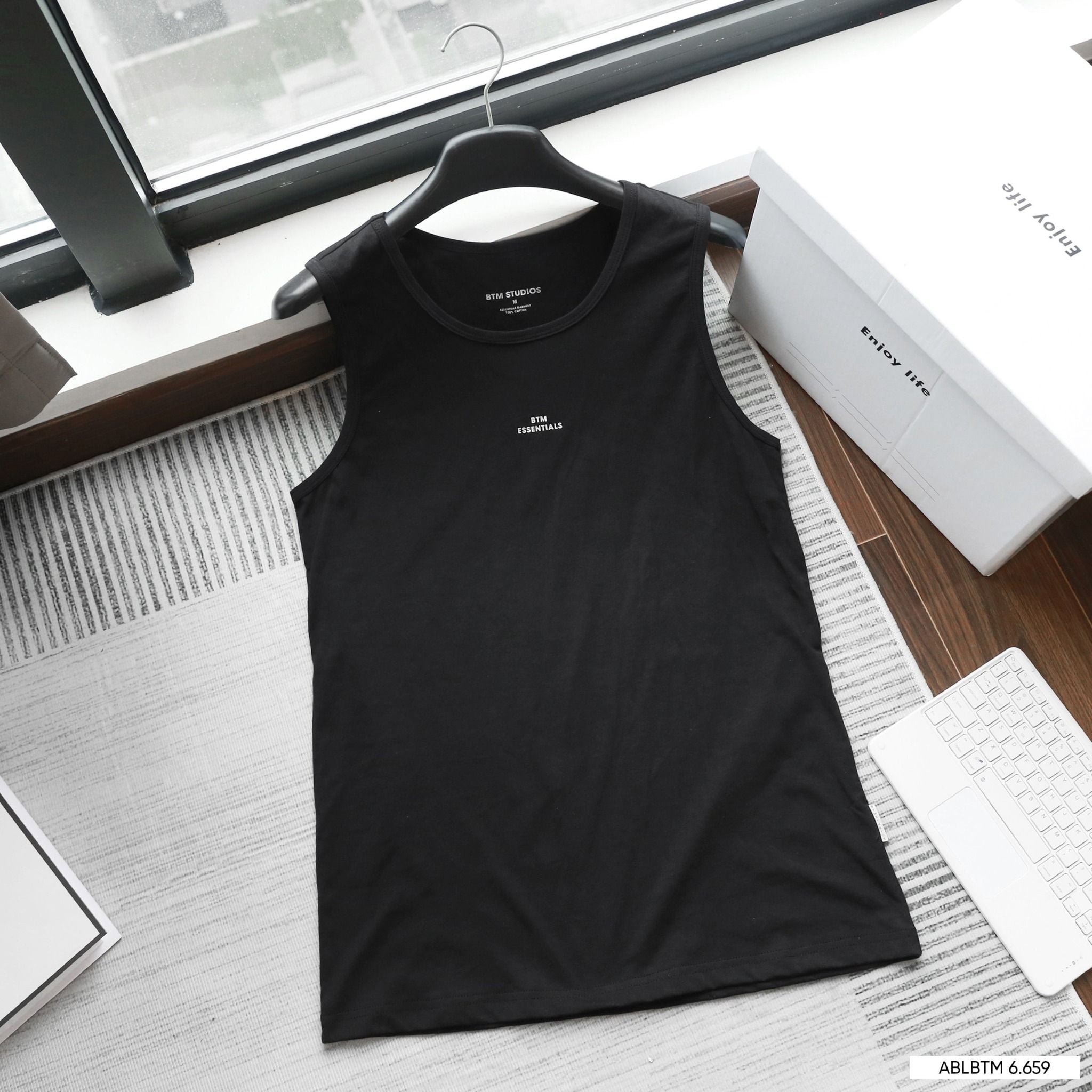  Áo ba lỗ BTN basic logo 