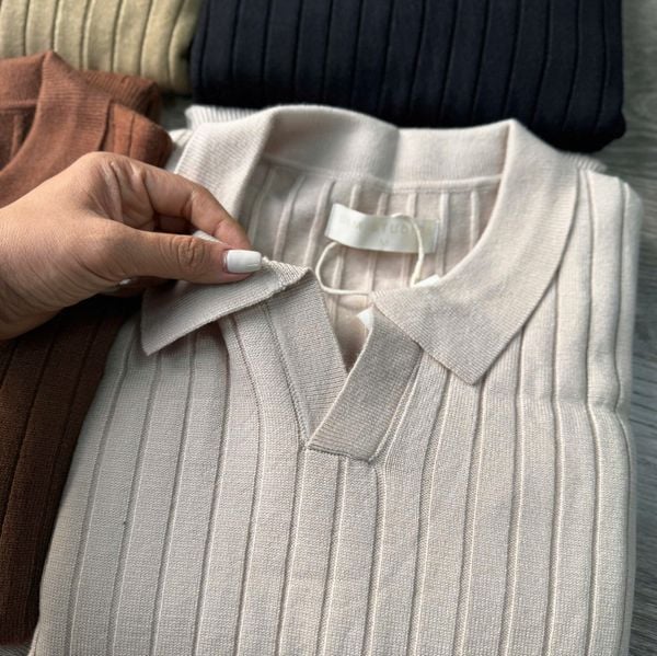  Áo len gân sọc basic BTM 