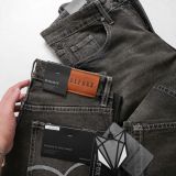  Quần jean DF240924 xám đậm wash 