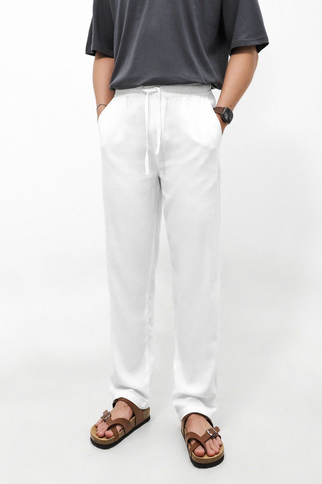  Quần linen dài - slimfit UDN 