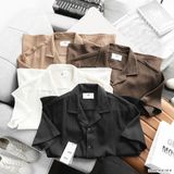  Áo sơ mi cuban linen texture BTM 