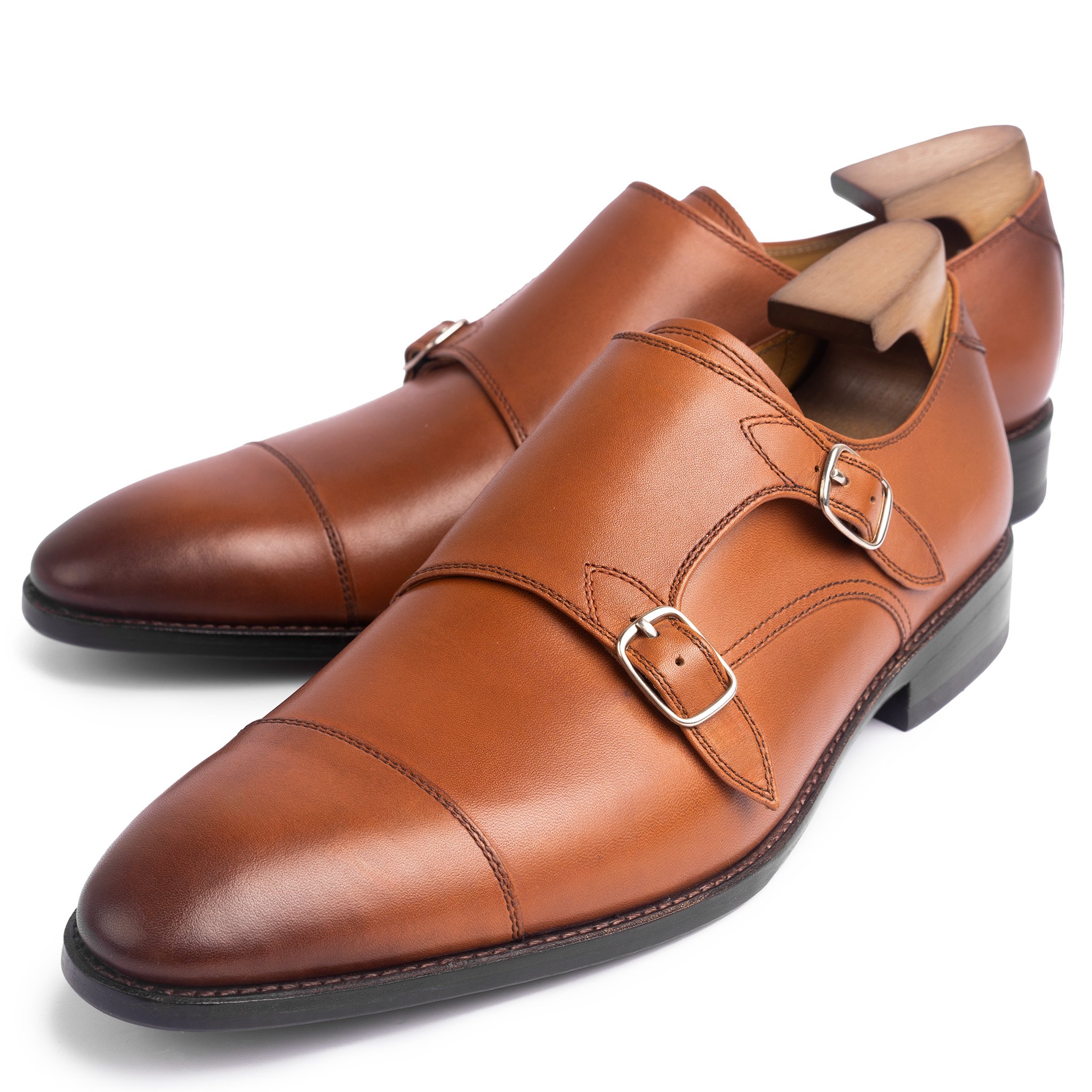 Giày da cao cấp double monkstrap MS119