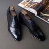 Giày da cao cấp tăng chiều cao oxford 7cm OF882