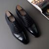 Giày da cao cấp tăng chiều cao oxford 7cm OF882