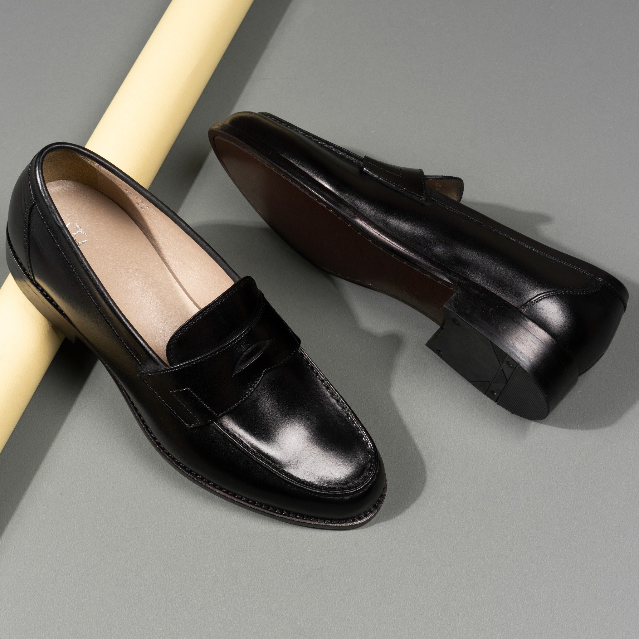 Giày da cao cấp penny loafer LF774