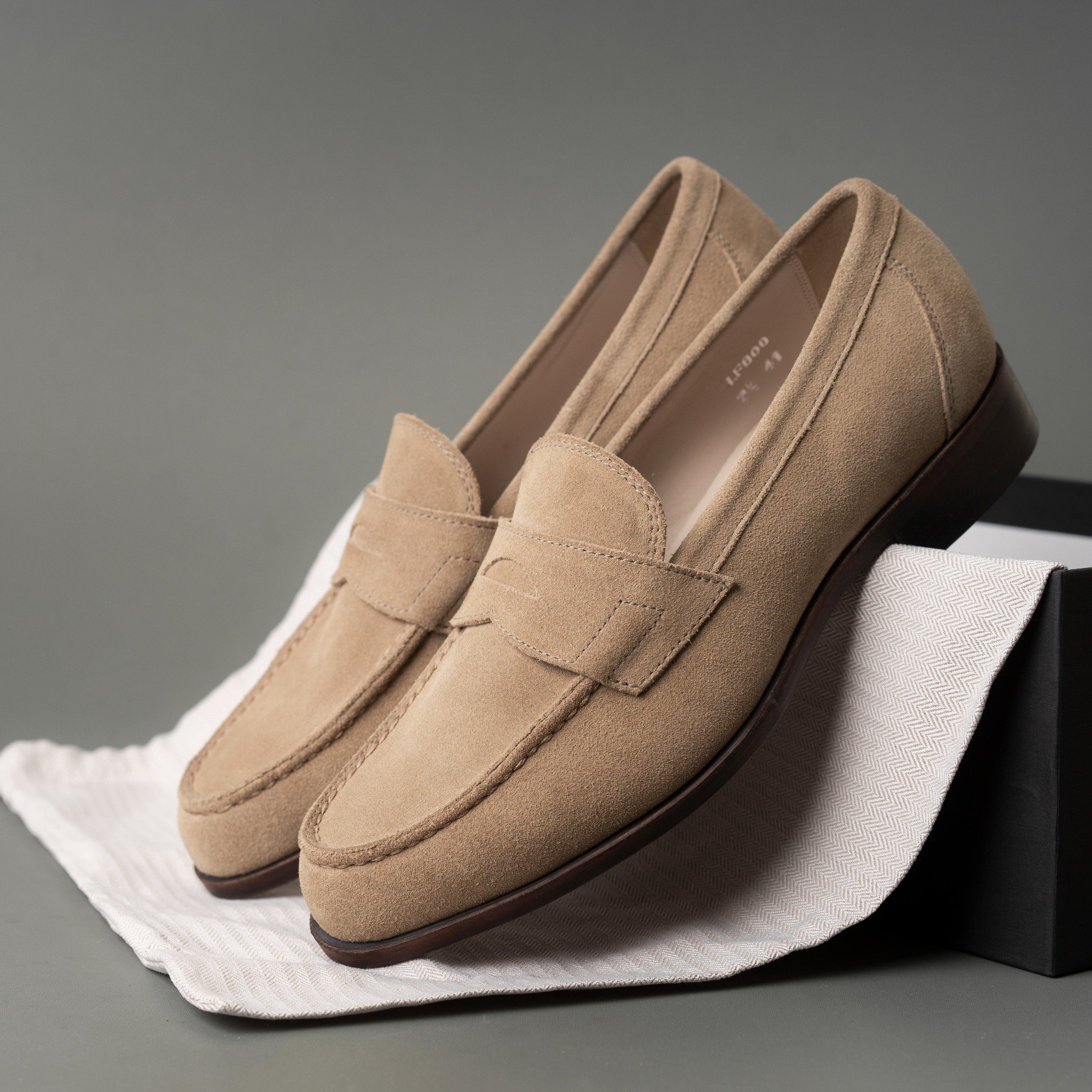 Giày da cao cấp penny loafer LF800