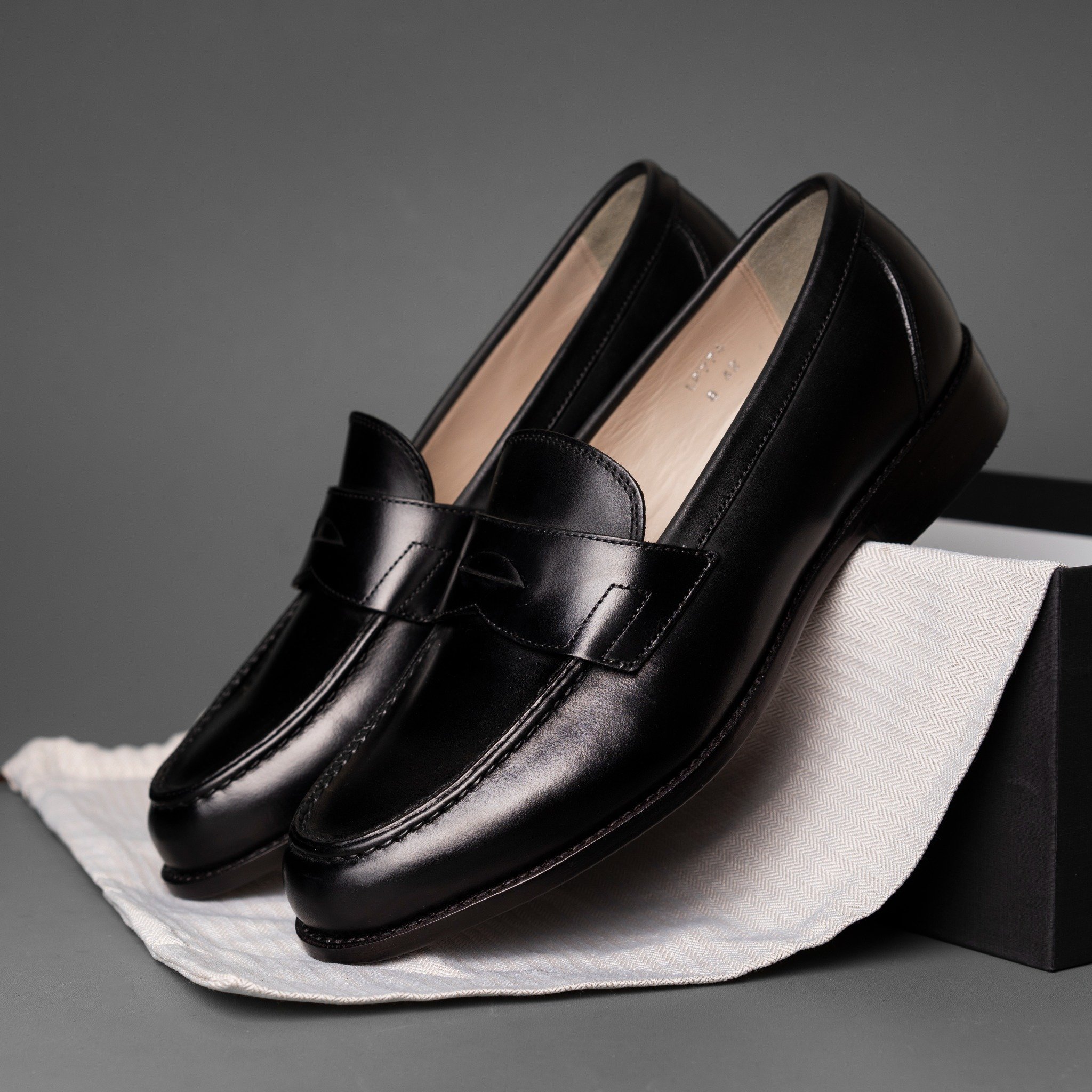 Giày da cao cấp penny loafer LF774