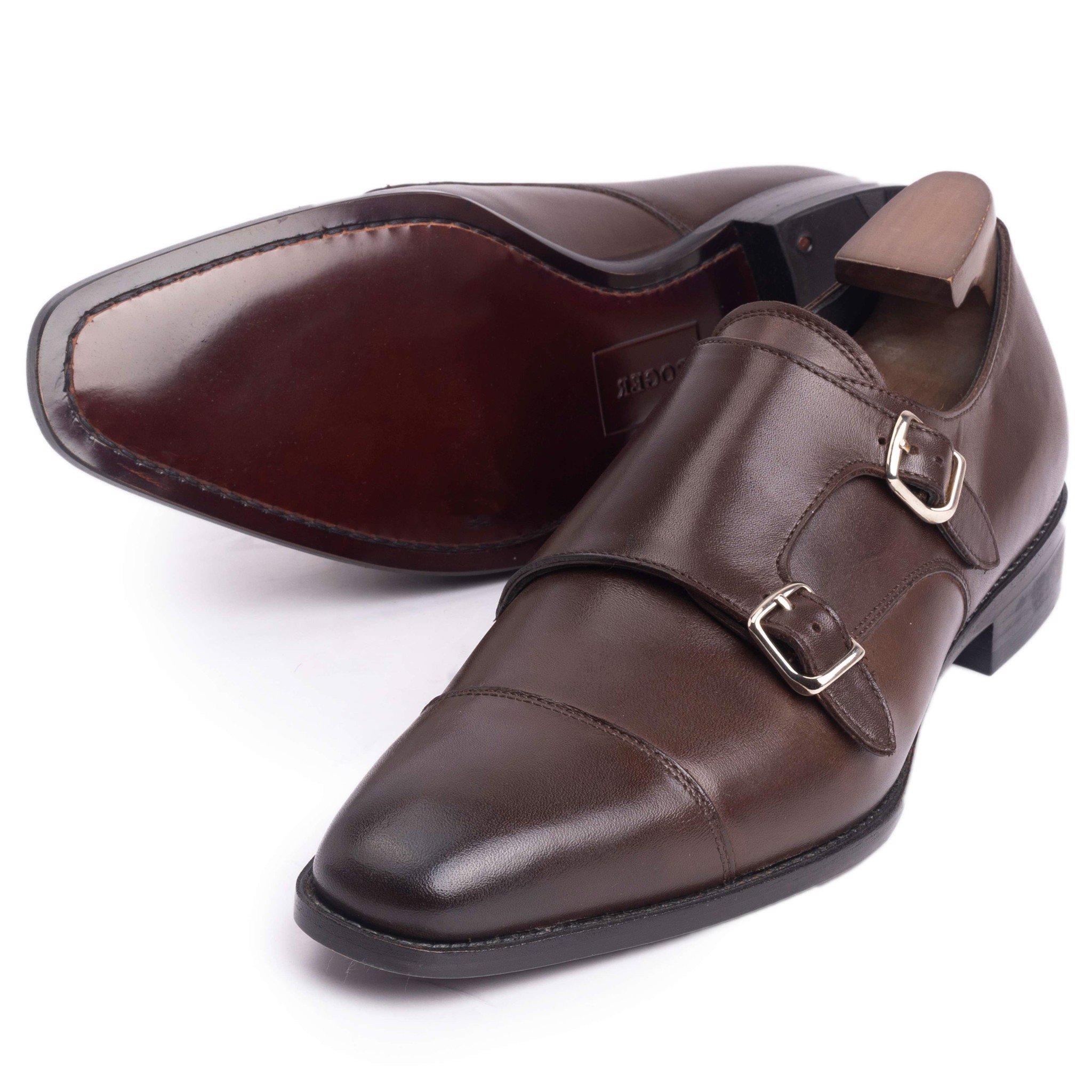 Giày da cao cấp double monkstrap MS886