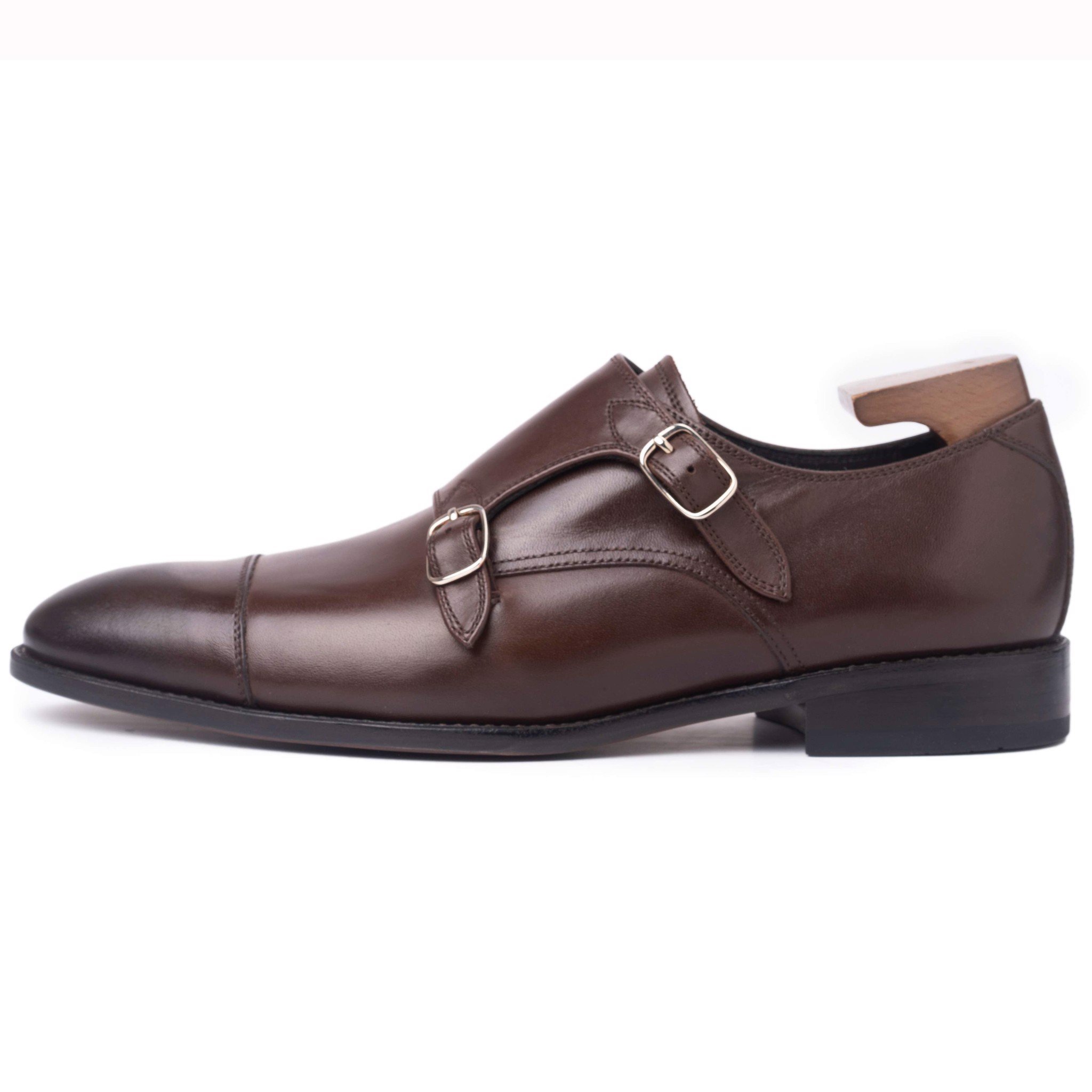 Giày da cao cấp double monkstrap MS886