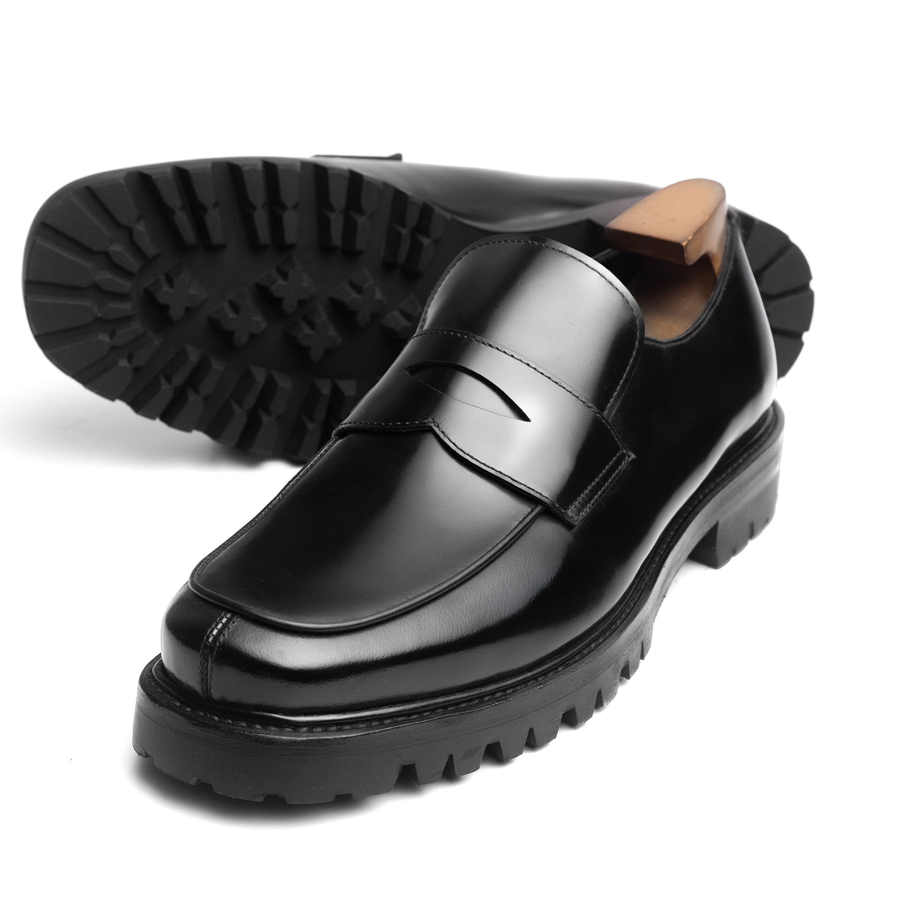 Giày da bê Chunky Penny Loafers LF869
