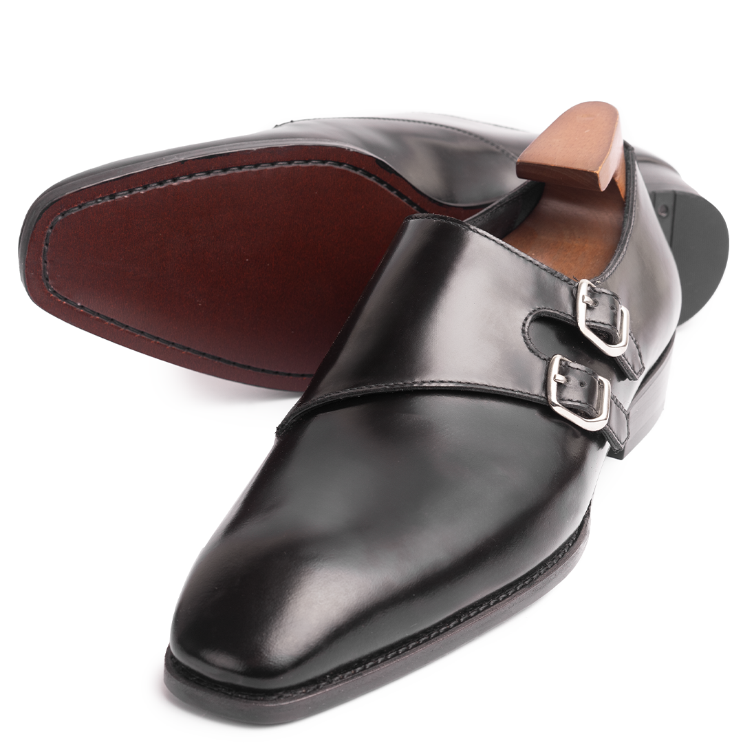 Giày da cao cấp double monkstrap MS082