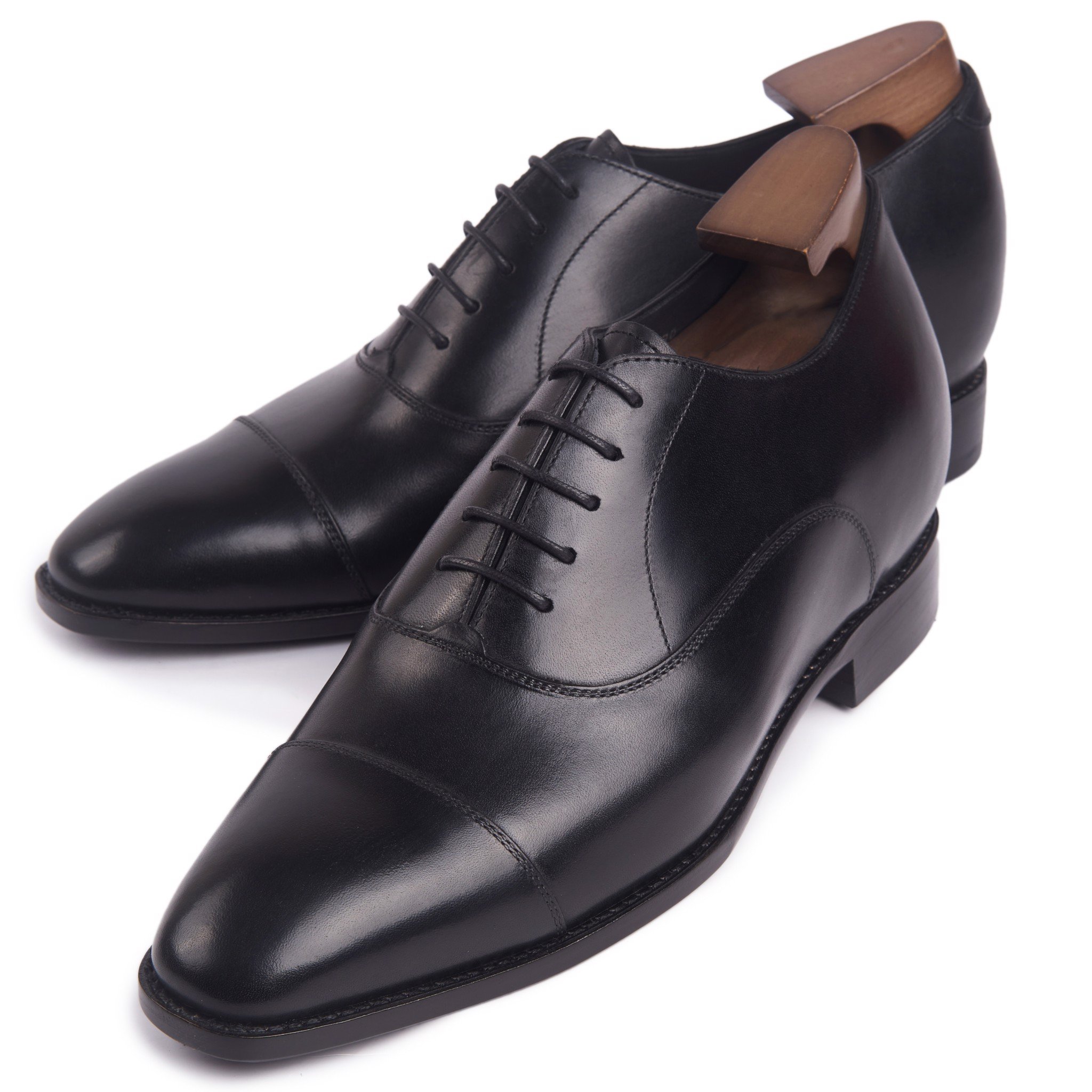 Giày da cao cấp tăng chiều cao oxford 7cm OF882