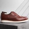 Giày da cao cấp oxford wingtip brogue OF771