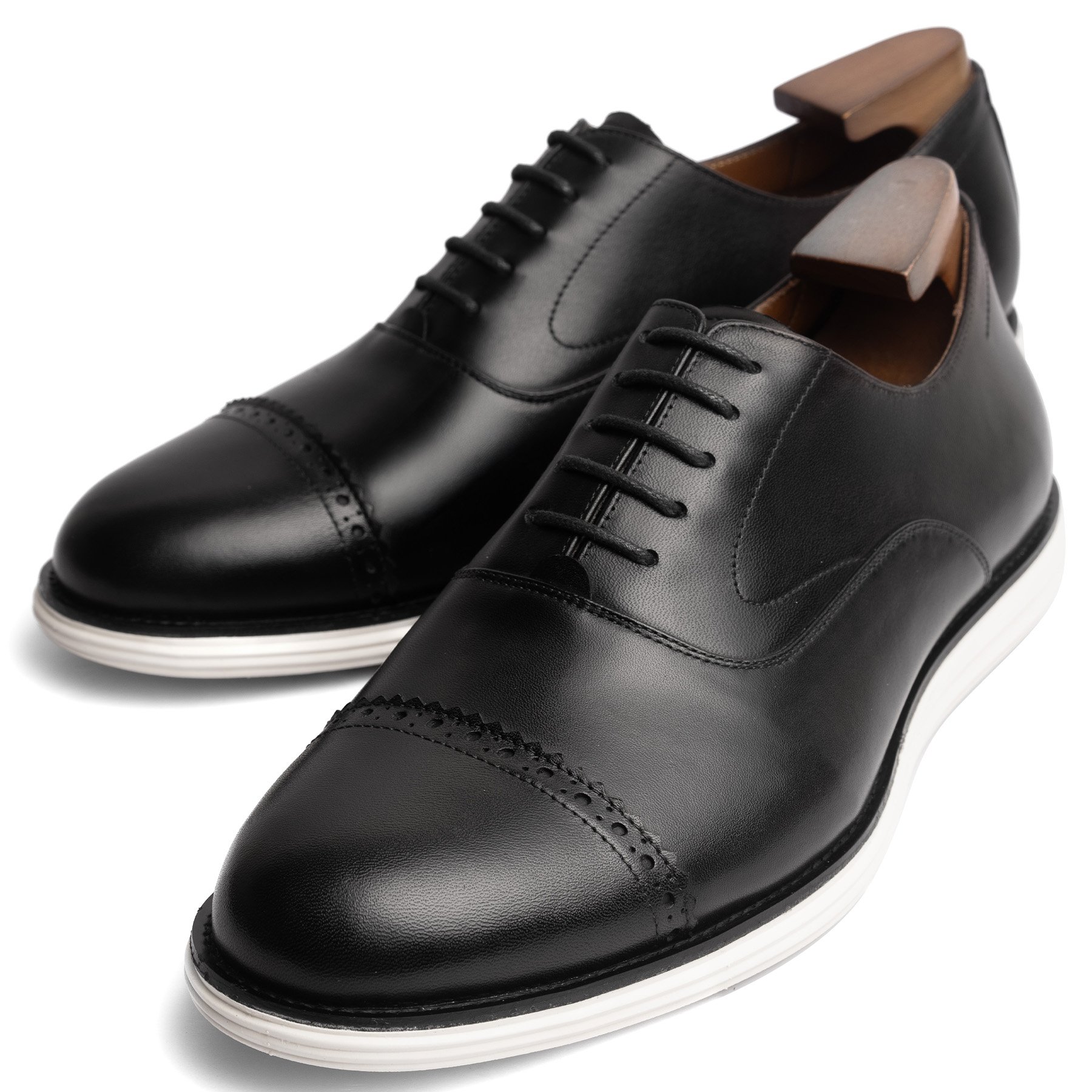 Giày da cao cấp Oxford Captoe Brogue RF OF101