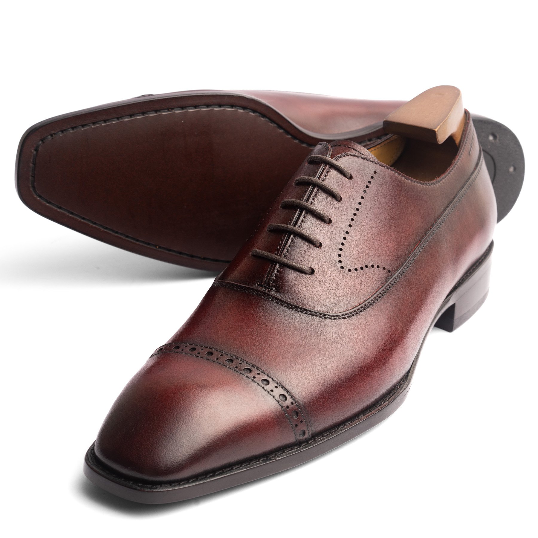 Giày da cao cấp Oxford Balmoral RF OF302