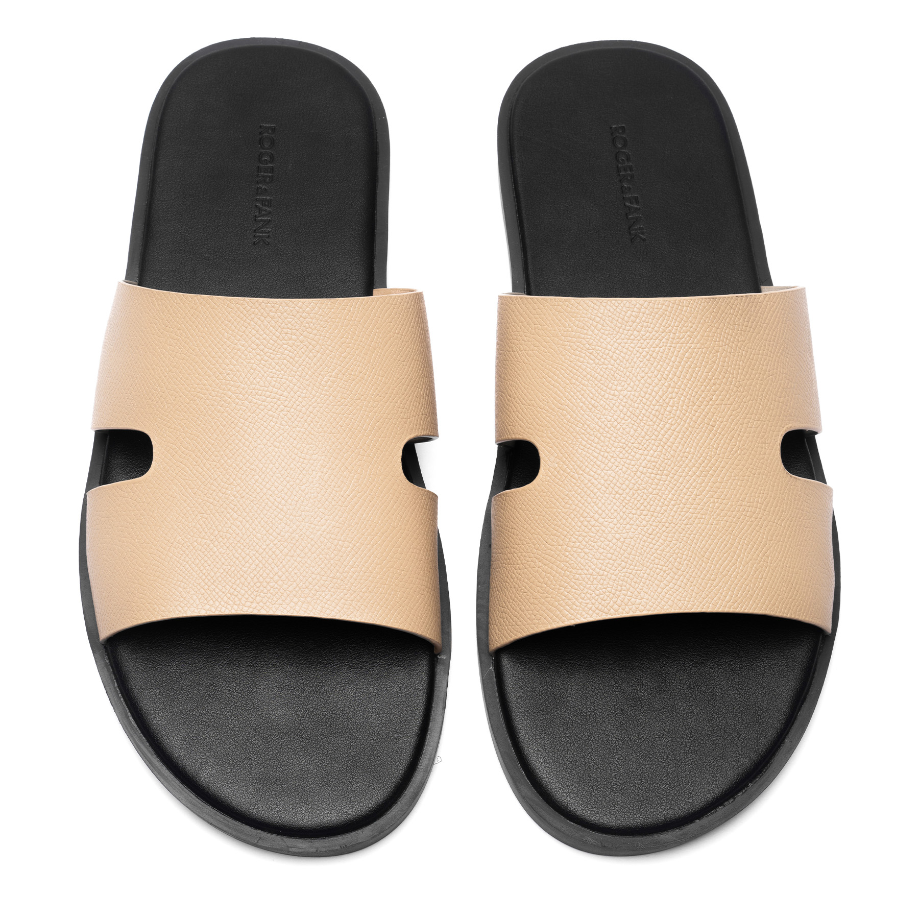 Dép da nam quai ngang R&F SD042