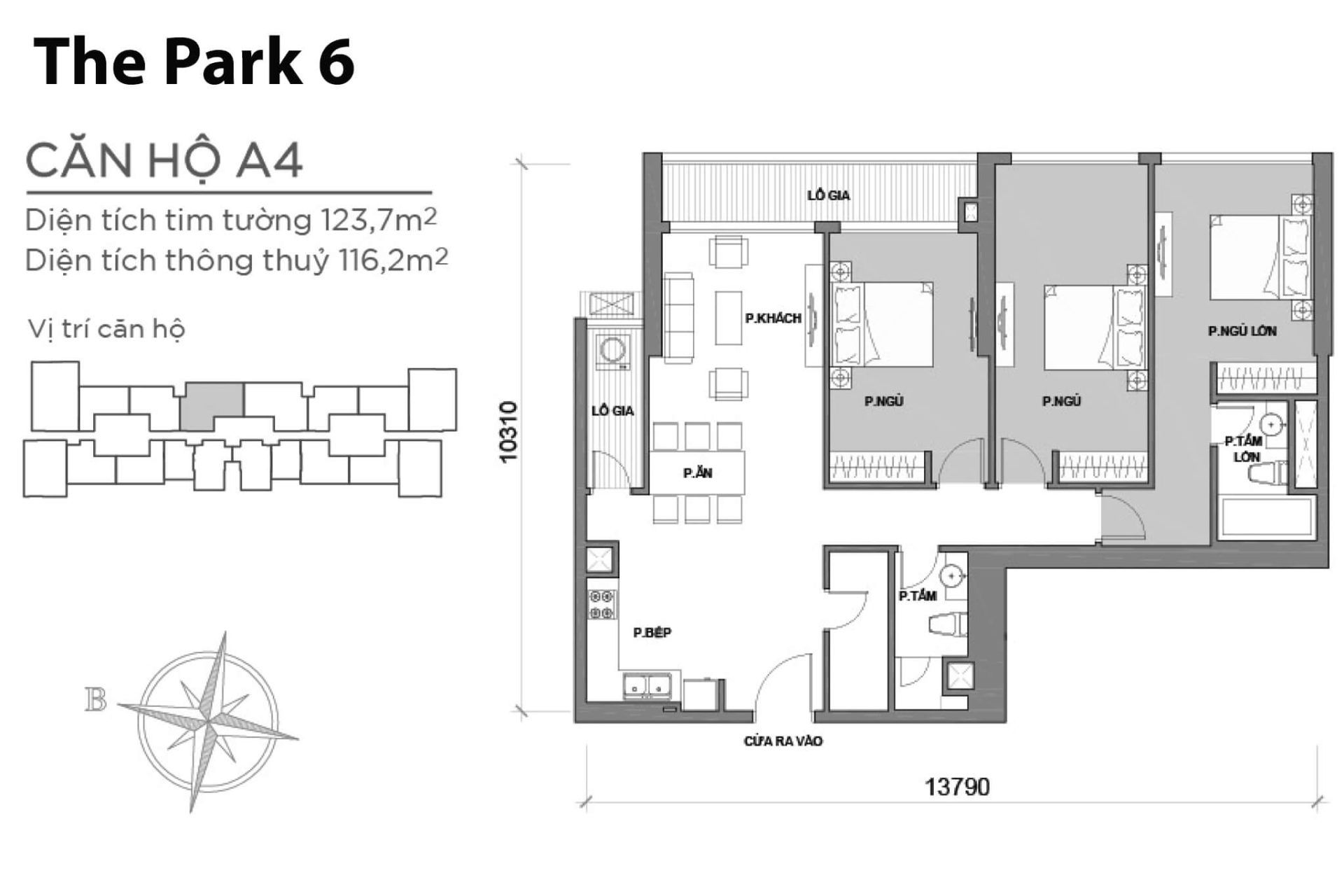  VINHOMES CENTRAL PARK CĂN HỘ 3PN 126M2 VIEW HỒ BƠI 