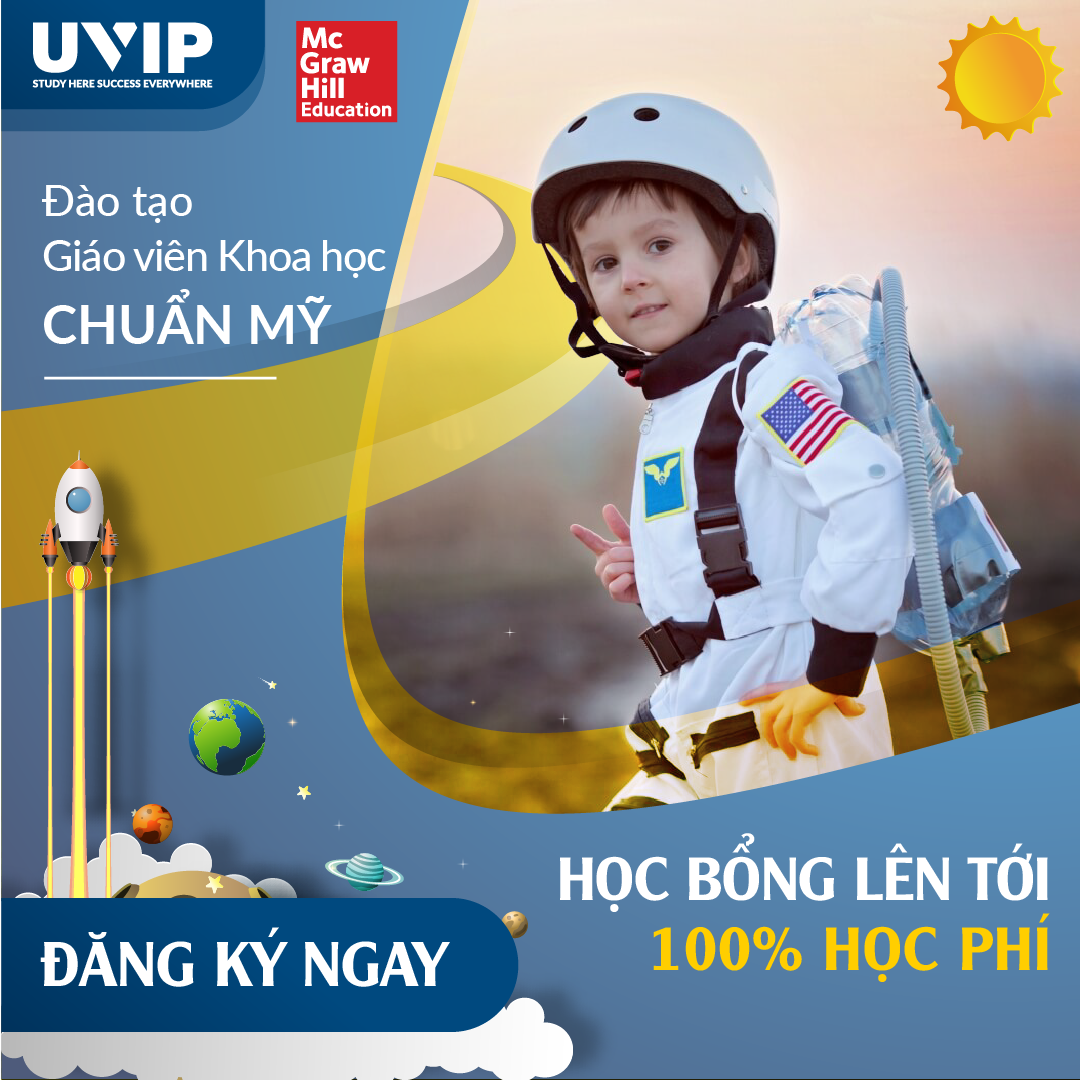 Học bổng khóa học dạy Khoa học bằng tiếng Anh