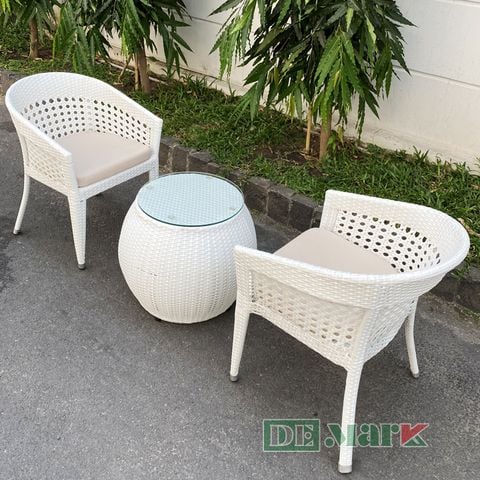  Bộ Bàn Ghế Ban Công Nhựa Giả Mây MT298-2A111 