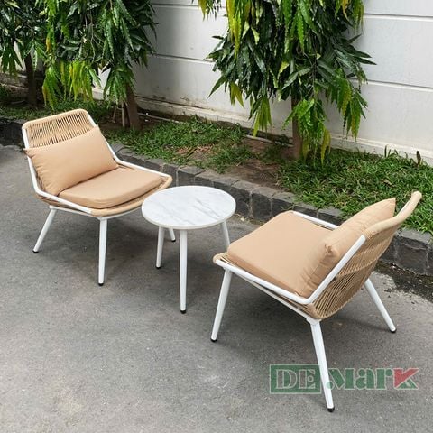  Bàn Ghế Ban Công Nhựa Giả Mây MT2057 