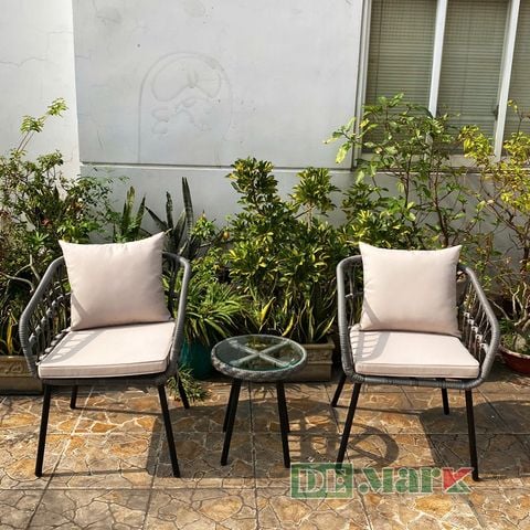  Bàn Ghế Ban Công Nhựa Giả Mây MT2059 