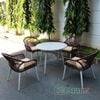 Bàn Ghế Giả Mây Ngoài Trời MT2054