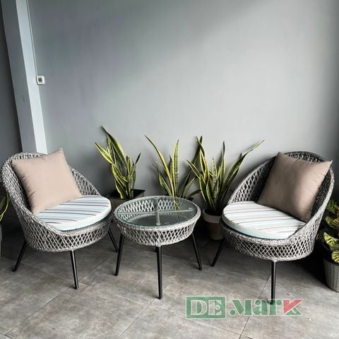  Bàn Ghế Nhựa Giả Mây MT2A158 