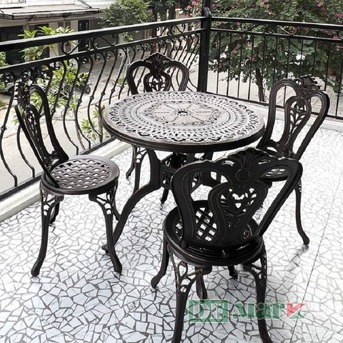 Bàn Ghế Sân Vườn Ngoài Trời DeNKD80 