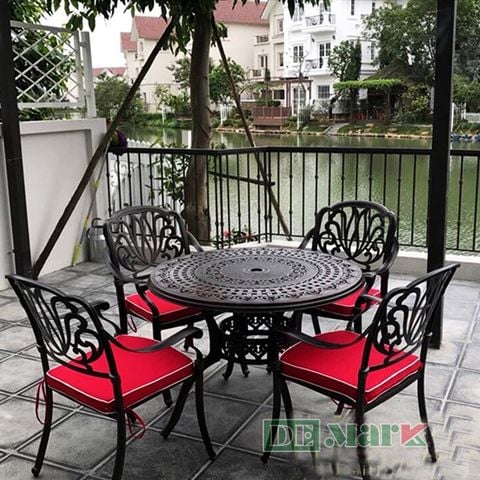  Bàn Ghế Sân Vườn Nhôm Đúc DeNK202 