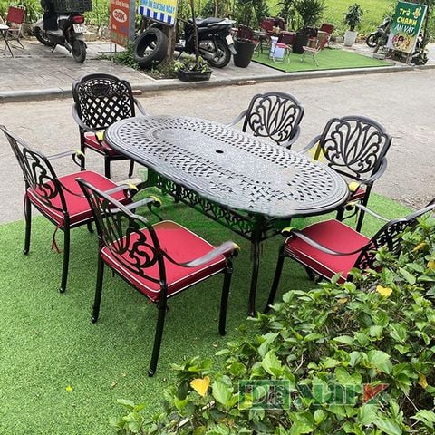  Bàn Ghế Sân Vườn Nhôm Đúc DeNKHOV-180 