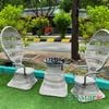 Bàn Ghế Sảnh Chờ Nhựa Giả Mây MT604