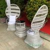 Bàn Ghế Sảnh Chờ Nhựa Giả Mây MT604