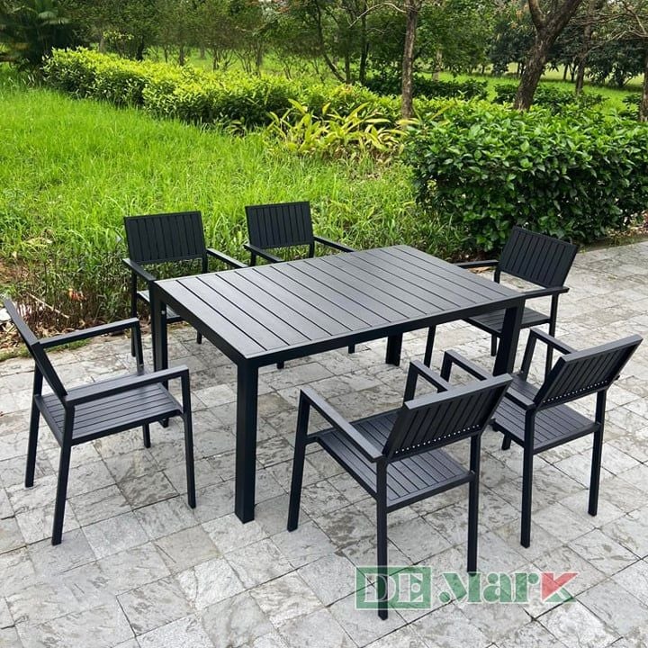 Bộ Bàn Ghế Ngoài Trời Polywood DeNKHCND150