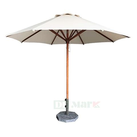  Dù Gỗ Che Nắng Đúng Tâm Tròn 1 Tầng (3.0m) 