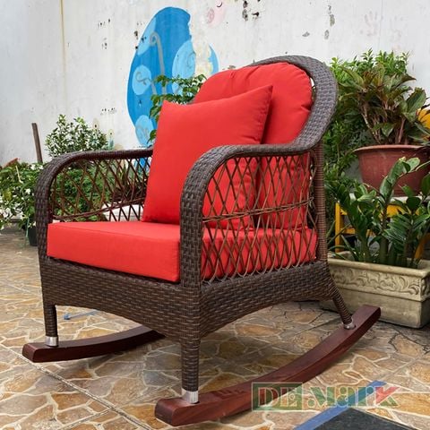 Ghế  Bập Bênh Thư Giãn Nhựa Giả Mây MT2042 