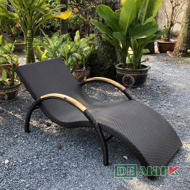 Ghế Bể Bơi Ngoài Trời Mây Nhựa MT4022