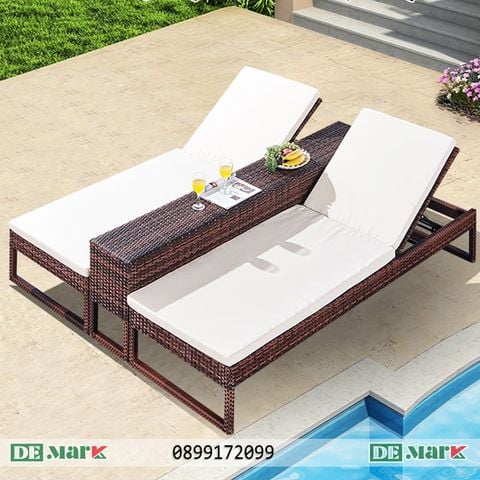  Ghế Hồ Bơi Nhựa Giả Mây MT447 