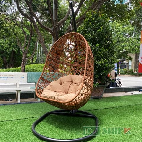  Ghế Xích Đu Trứng Nhựa Giả Mây MT907C 