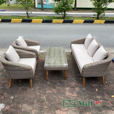  Bàn Ghế Sofa Mây Nhựa MT1A91 