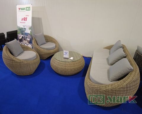 Sofa Mây Nhựa Ngoài Trời MT1A22 