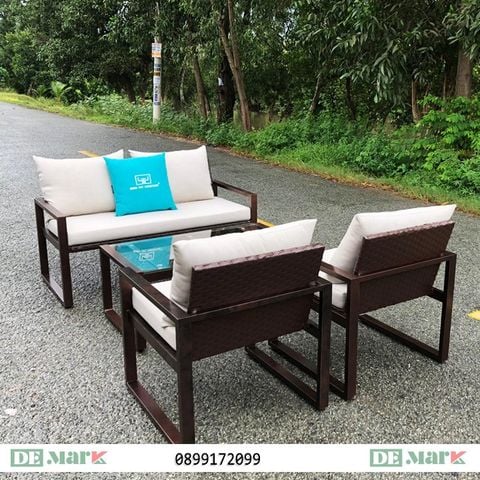  Sofa Mây Nhựa Ngoài Trời MT1A76 