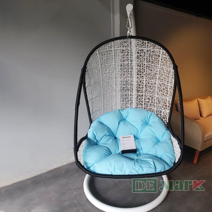 Ghế xích đu nhựa giả mây nội thất DeMark