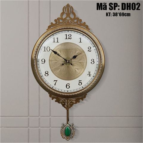 Đồng Hồ Treo Tường Quả Lắc Tân Cổ Điển DH02 – Điểm Nhấn Sang Trọng Cho Không Gian Sống