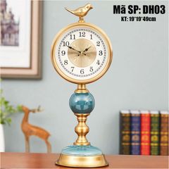 Đồng Hồ Để Bàn Sứ Men Rạn Tân Cổ Điển DH03 – Nghệ Thuật Tinh Tế Trong Từng Đường Nét