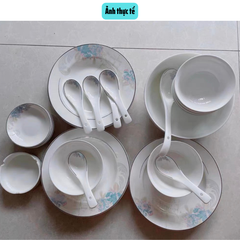 Bộ Bát Đĩa Sứ Xương - Bộ Royal Bloom GS30